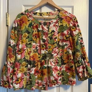 Christopher & Banks Multicolor Floral short jacket
